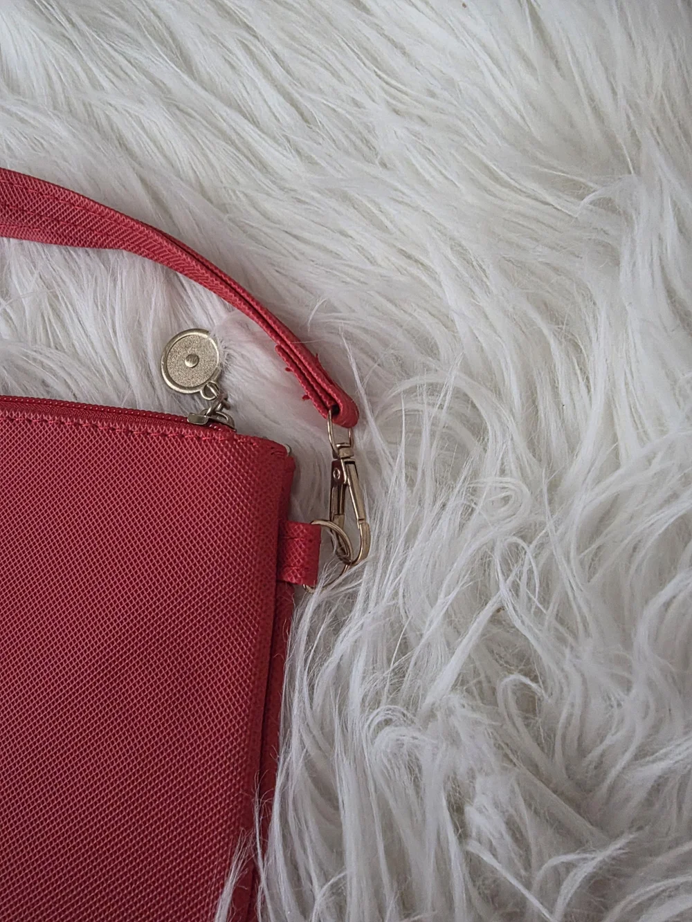 Lacoste Red Wristlet Clutch - Sleek Everyday Carry